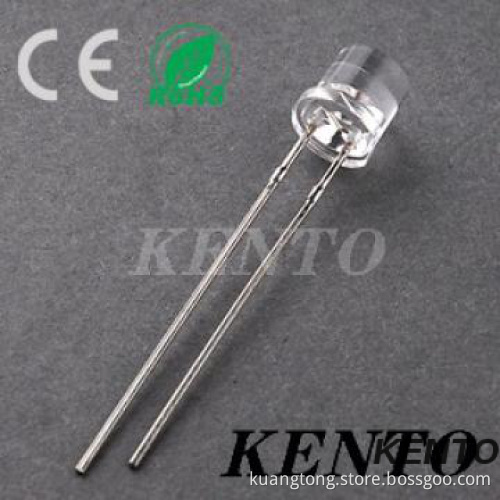 HOT SALE 5mm DIP Water clear Long legsTop Flat Ultra bright LED